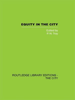 cover image of Equity in the City